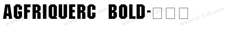 AGFriquerC Bold字体转换